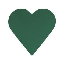 Steckschaum Herz Steckmasse Grün 31cm × 29cm 2St