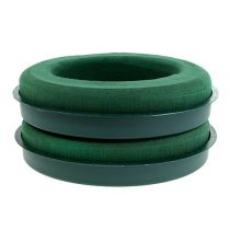 Artikel Steckschaumring mit Schale Grün Ø30 cm Höhe 4,5 cm für Gestecke 2 Stück