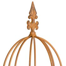 Artikel Rankgitter aus Metall in Edelrost-Optik, Set mit 2 Stück, Höhe 108 cm und 68 cm