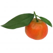 Orange mit Blatt 7cm 4St