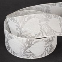 Artikel Organzaband Dekorband Herzen 40mm x 15m Creme