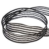 Artikel Organzaband Schwarz mit Streifen 15mm x 20m für Geschenk- und Dekorationsideen