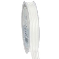 Artikel Organzaband mit Streifen Geschenkband Weiß 15mm 20m