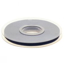 Artikel Organzaband Geschenkband Dunkelblau Band Blau Webkante 6mm 50m