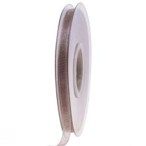 Artikel Organzaband Geschenkband Beige Band Webkante Taupe 6mm 50m