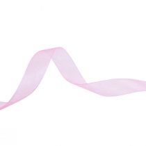 Artikel Organzaband Rosa 15mm x 50m Dekoband mit Webkante