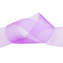 Organzaband mit Webkante 4cm 50m Violett