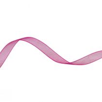 Artikel Organzaband Geschenkband Pink Band Webkante 6mm 50m
