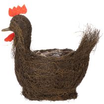 Artikel Osterdekoration Pflanzkorb Reben-Huhn 36cm Naturfarben