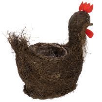 Artikel Osterdekoration Pflanzkorb Reben-Huhn 36cm Naturfarben