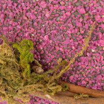 Artikel Osterei Dekoschale aus Kunststoff und Moos 9 cm in Rosa, Pink, Lila, Grün für Innen, 4 Stück
