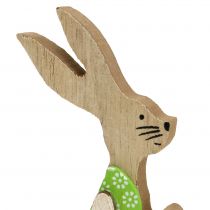 Artikel Osterhase aus Holz sitzend 11cm 8St