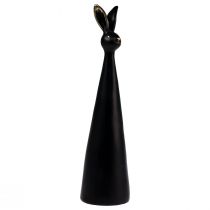 Artikel Osterhase Schwarz Gold Osterdeko Hase Ø10cm H42cm