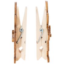 Artikel Holz-Deko Klammern Hasen 7,5cm Rosa Weiß Ostern 4er Set