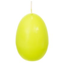 Artikel Osterkerzen Eiform, Eierkerzen Ostern Limette 9cm 20h 6St