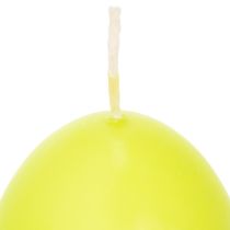 Artikel Kerzenset Ostern Eiform Wachs Grün 9cm 6 Stück