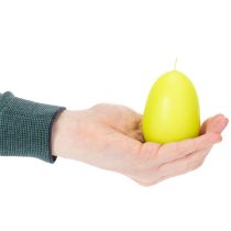 Artikel Kerzenset Ostern Eiform Wachs Grün 9cm 6 Stück