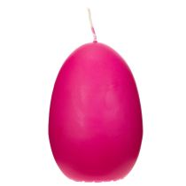Artikel Eierkerze aus Wachs Pink 9 cm 6 Stück 20 Stunden Brenndauer