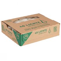 Artikel Teelichter aus Rapswachs Ø38mm Natur 40 Stück