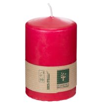 Artikel Stumpenkerze Naturwachs Rot 9 cm