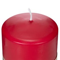 Artikel Rote Stumpenkerze aus Naturwachs, 9 cm hoch