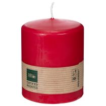 Artikel Rote Stumpenkerze aus Naturwachs, 9 cm hoch