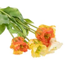 Artikel Künstliche Tulpen 53 cm aus Polyester in Orange für Wohnraumdekoration