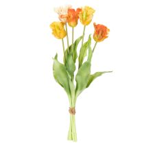 Artikel Künstliche Tulpen 53 cm aus Polyester in Orange für Wohnraumdekoration