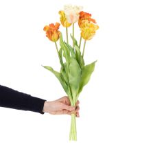 Artikel Künstliche Tulpen 53 cm aus Polyester in Orange für Wohnraumdekoration