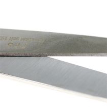 Artikel Papier- und Bandschere aus Edelstahl mit Kunststoffetui, Länge ca. 18 cm, silber