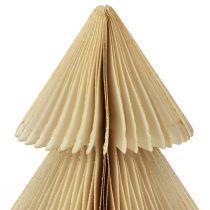 Artikel Papier-Weihnachtsbaum Creme Gold H30cm