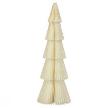 Artikel Papier Weihnachtsbaum Papier Tannenbaum Weiß, Gold H60cm