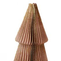 Artikel Papier-Weihnachtsbaum Tannenbaum H30cm Bordeaux/Rosa