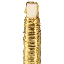 Artikel Papierkordel Draht umwickelt Ø0,8mm 22m Gold