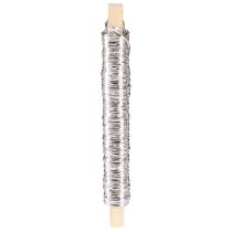 Artikel Papierkordel Draht umwickelt Ø0,8mm 22m Silber