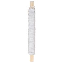 Artikel Papierkordel Draht umwickelt Ø0,8mm 22m Weiß