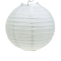 Lampion aus Papier Weiß Ø20cm