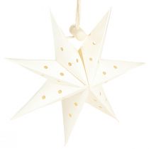 Artikel Papierstern Deko Weihnachtsanhänger Weiß Ø10cm 8 St