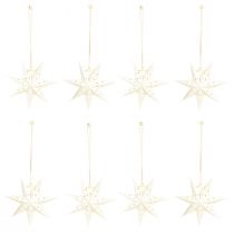 Artikel Papierstern Weihnachtsanhänger Weiß 10 cm 8er-Set