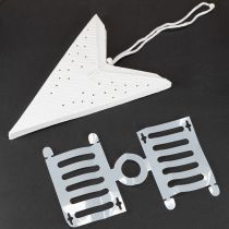 Artikel Papiersterne Weiß 45 cm mit Perforation zur Beleuchtung