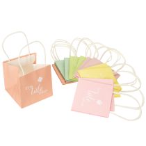 Artikel Geschenktüte Papier mit Aufdruck "Eine Tüte Glück", 12 cm, 12 Stück, bunt
