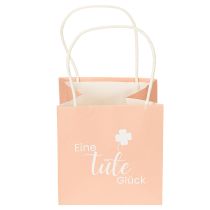 Artikel Geschenktüte Papier mit Aufdruck "Eine Tüte Glück", 12 cm, 12 Stück, bunt