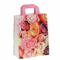Papiertasche Rose 22cm x 10cm x 28cm 25St
