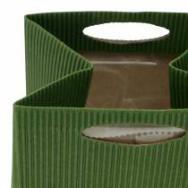 Artikel Papiertasche Blumentopf Übertopf Grün Mix 10,5cm 12 St