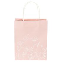 Artikel Geschenkbeutel aus Papier mit Blumenmotiv 20x6x25cm 6 Stück