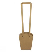 Artikel Papiertüten Henkel Übertopf Papier Natur 9,5×9,5×15cm 10 St