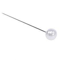 Artikel Perlkopfnadeln aus Metall und Kunststoff Weiß Ø8mm L65mm 55 Stück