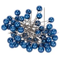 Artikel Perlkopfnadeln Blau Ø10 mm Länge 60 mm aus Kunststoff und Metall – 50 Stück