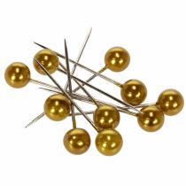Artikel Perlkopfnadeln Gold Metall Ø15mm 75mm Kunststoffkopf 10 Stück