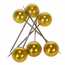 Artikel Perlkopfnadeln Kunststoff Gold Ø20mm Länge 90mm für Floristik